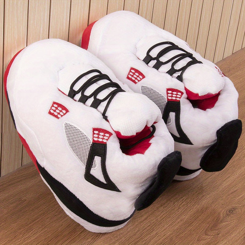 Men's Warm Cozy Plush Comfy Non-slip Home Shoes, Winter