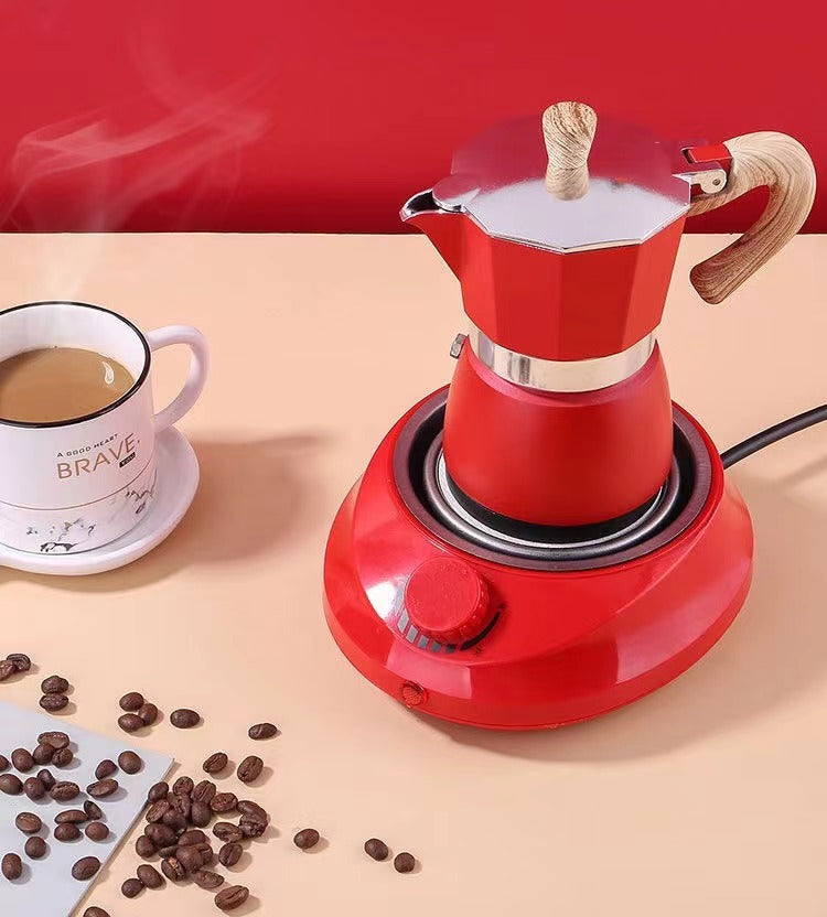 Compact & Portable Moka Pot Coffee Maker - Handcrafted for Rich Flavor - Perfect for Home, Outdoor Adventures & Camping - Durable & Easy to Use