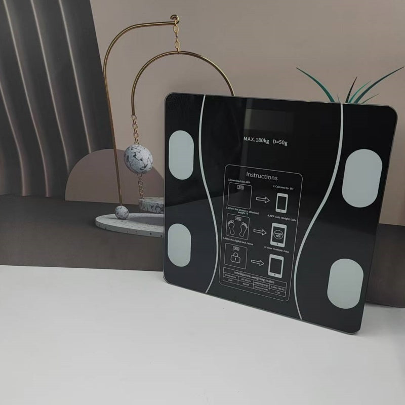 UAEIUI Smart Digital Bathroom Scale, Battery-Powered, Wireless, Non-Rechargeable, with Body Fat Monitoring for Home Use, for Women, Men