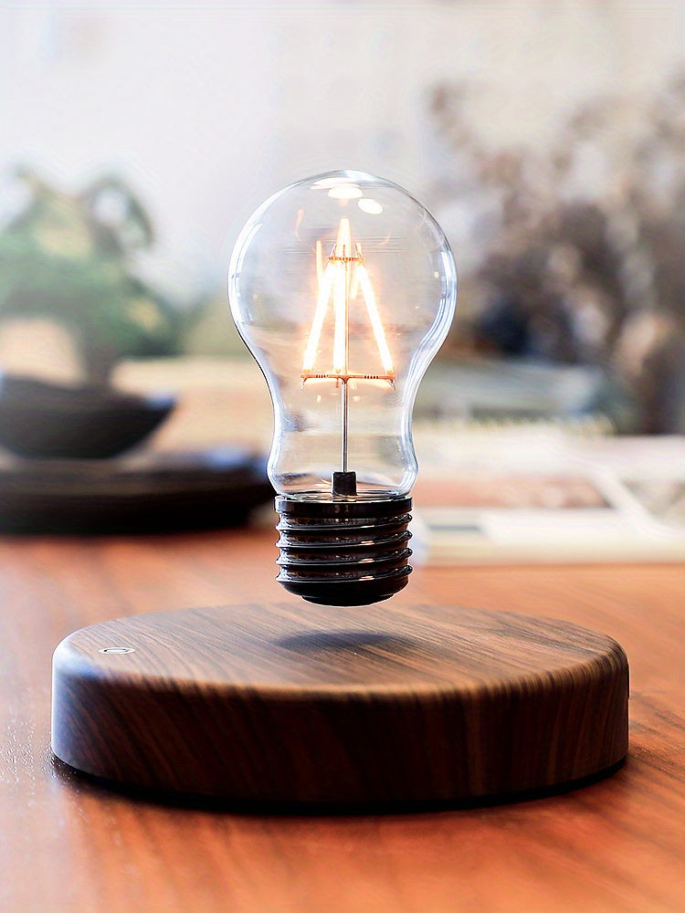 1pc Magnetic Suspension Light Bulb, For Bedroom Office Bar Reading Room Home Decor