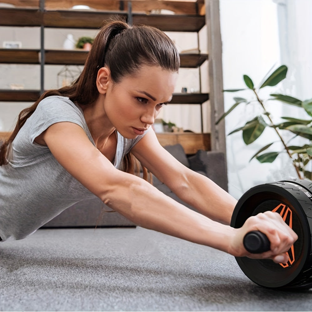 [Silent|Stable] Silent and Stable Abdominal Wheel, Abdominal Muscle Wheel | Strength Training Set, Tummy Tuck Fitness Equipment | Suitable for Living Room, Home, Indoor, Gym etc., Gift for Fitness Enthusiasts and Athletes