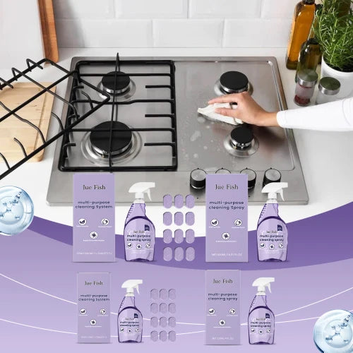 Jue Fish Multi-Functional Cleaner Easily Cleans Grease Stains On Kitchen Stoves And Kitchenware. Multi-Effect