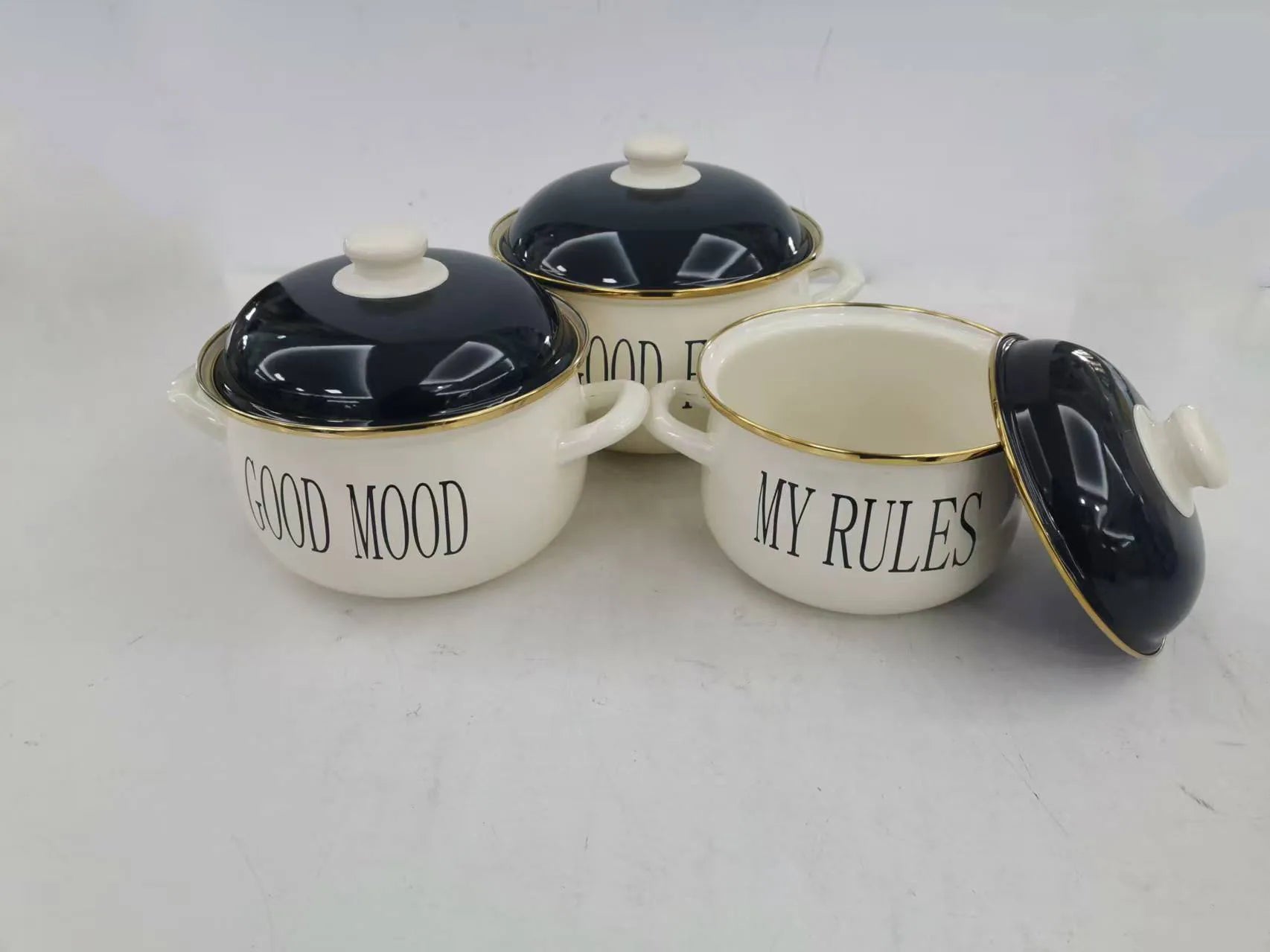 Very Popular 18-22cm Enamel Pot Sale Best Cooking Pot Kitchenware Utensil
