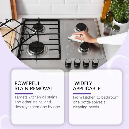 Jue Fish Multi-Functional Cleaner Easily Cleans Grease Stains On Kitchen Stoves And Kitchenware. Multi-Effect