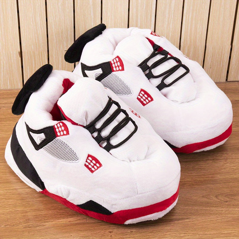 Men's Warm Cozy Plush Comfy Non-slip Home Shoes, Winter