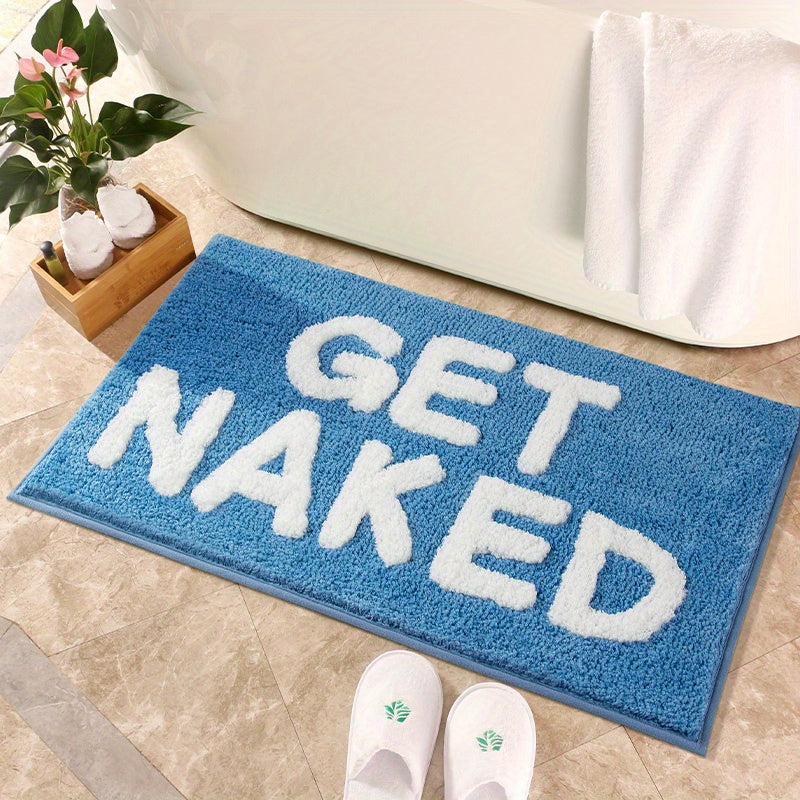 1pc, Letter Absorbent Non-slip Bathroom Floor Mat, Aesthetic Bathroom Mat, Non-slip Indoor Mat, Floor Mat, Doormat, Home Decor Room Decor