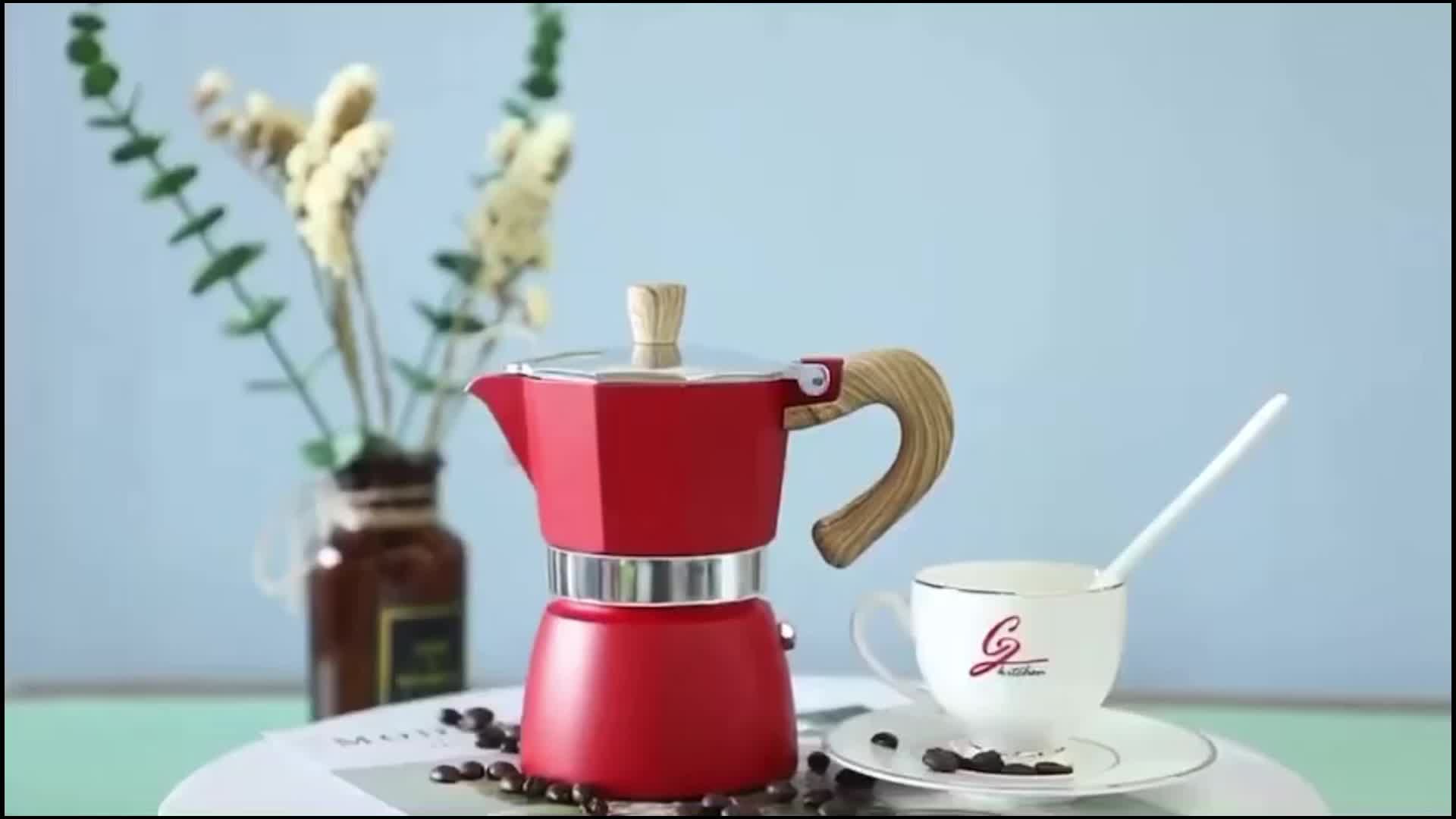 Compact & Portable Moka Pot Coffee Maker - Handcrafted for Rich Flavor - Perfect for Home, Outdoor Adventures & Camping - Durable & Easy to Use