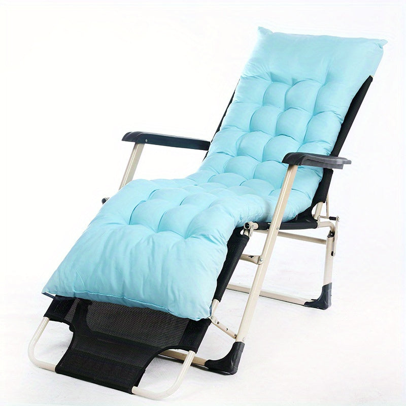 1pc Plush Lounger Recliner Chair Cushion Replacement - Soft, Water-Resistant, and Durable for Outdoor Garden Bench Seat Home Decor - Easy to Clean and Install