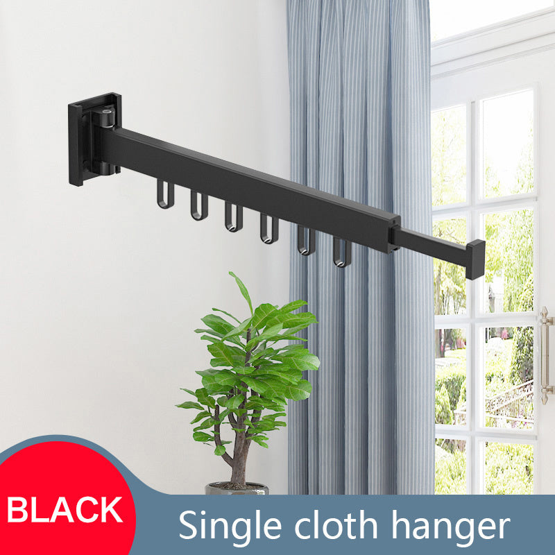 1pc Compact Wall-Mounted Folding Clothes Rack - Space-Saving Quilt Holder for Bathroom, Balcony, and Home - Easy-to-Use, Convenient, and Durable Small Drying Rack for Clothes, Quilts, and Towels - Perfect for Indoor and Outdo