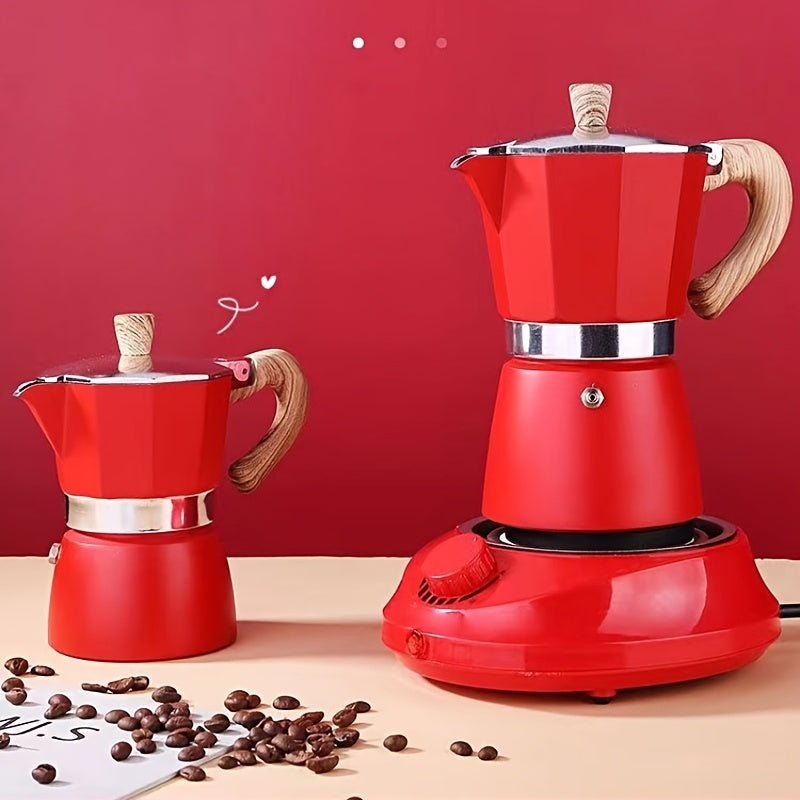 Compact & Portable Moka Pot Coffee Maker - Handcrafted for Rich Flavor - Perfect for Home, Outdoor Adventures & Camping - Durable & Easy to Use